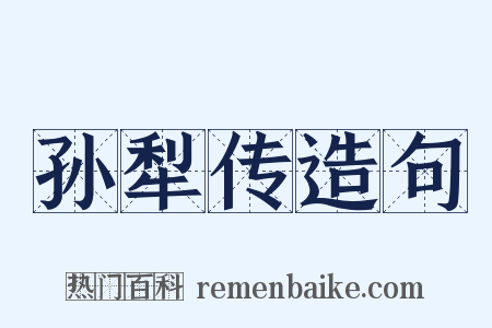 孙犁传造句是什么意思的图片